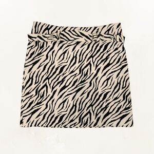 Vintage Zebra Mini Skirt